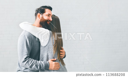 Happy people embracing during psychotherapy meeting, celebrating their common progress Happy people embracing during psychotherapy meeting, celebrating their common progress 113688208