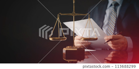Businessman or lawyer in the office 113688299