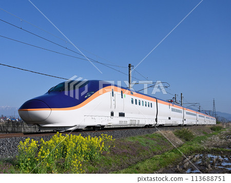 山形新幹線的新車型E8系新幹線翼 山形新幹線的新車型E8系新幹線翼 113688751