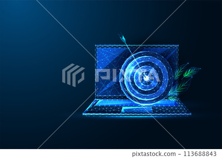 Digital marketing, strategy planning, social media optimization futuristic concept on dark blue Digital marketing, strategy planning, social media optimization futuristic concept on dark blue 113688843