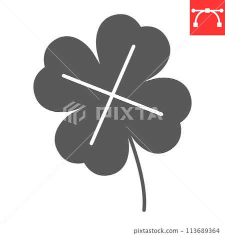 Clover glyph icon Clover glyph icon 113689364