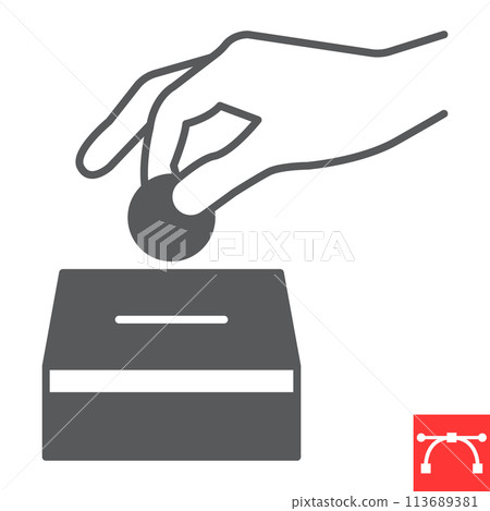 Charity glyph icon 113689381