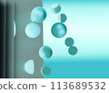 CG Background material of floating glass balls and glass plates CG Background material of floating glass balls and glass plates 113689532