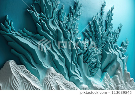 Blue futuristic striped background. Textured abstract background. Blue futuristic striped background. Textured abstract background. 113689845