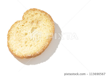 Rusks photographed on a white background 113690567