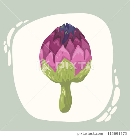 Artichoke. Sketch. Isolated on white background. Artichoke. Sketch. Isolated on white background. 113691573