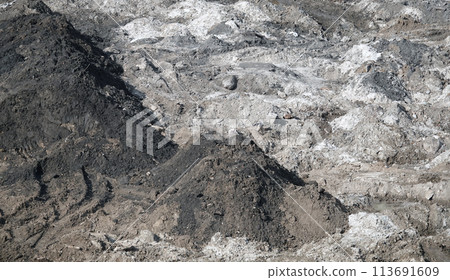 Kiev, Ukraine March 13, 2019: Foundation zero cycle construction, concrete piles at construction site Kiev, Ukraine March 13, 2019: Foundation zero cycle construction, concrete piles at construction site 113691609