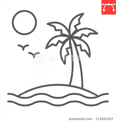 Island line icon 113692697