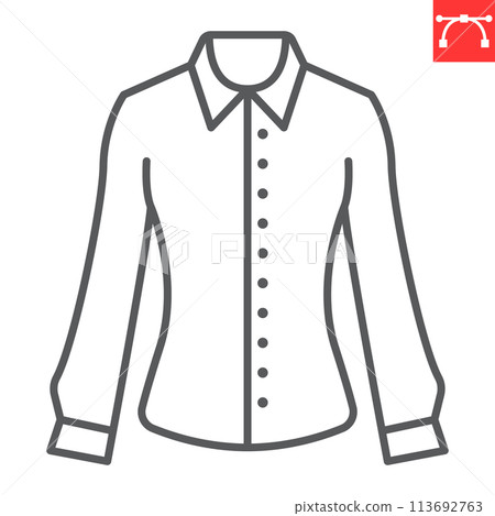 Blouse line icon 113692763