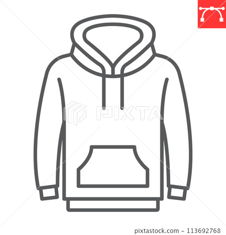 Hoody line icon Hoody line icon 113692768