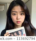 A woman who is angry at the world 113692794