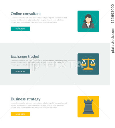 Website Headers or Promotion Banners Templates and Flat Icons Design Website Headers or Promotion Banners Templates and Flat Icons Design 113693000