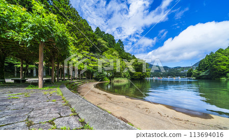 夏天的箱根公園 - 蘆之湖海灣的風景【神奈川縣箱根町】 夏天的箱根公園 - 蘆之湖海灣的風景【神奈川縣箱根町】 113694016