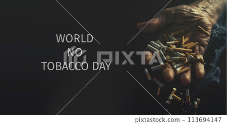 text world no tobacco day, generative AI text world no tobacco day, generative AI 113694147