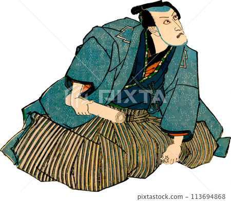 一個男人表達他的意見 113694868