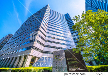 日本東京城市景觀：大手町Urbannet大手町大廈景觀等=18日 113695719