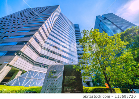 日本東京城市景觀：大手町Urbannet大手町大廈景觀等=18日 113695720