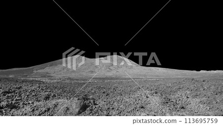 Dark desert space background. Empty planet landscape Dark desert space background. Empty planet landscape 113695759