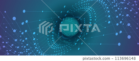 Abstract vector background. Futuristic technology style. Elegant background for business tech presentations. 113696148