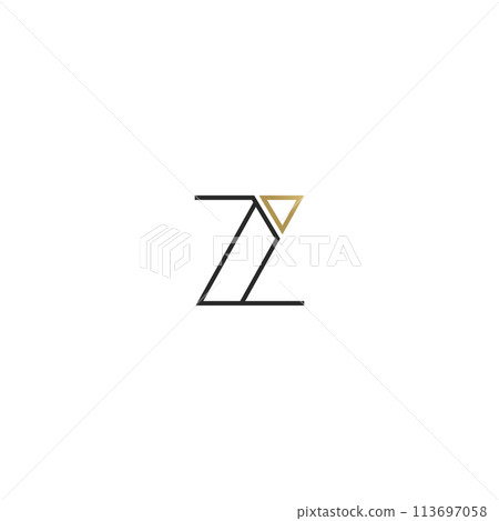 Alphabet letters Initials Monogram logo IZ, ZI Alphabet letters Initials Monogram logo IZ, ZI 113697058