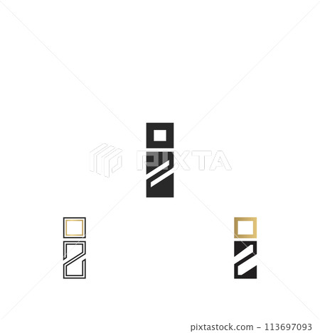 Alphabet letters Initials Monogram logo IZ, ZI Alphabet letters Initials Monogram logo IZ, ZI 113697093