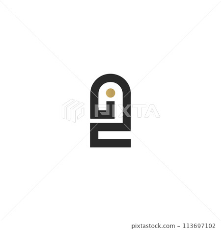 Alphabet letters Initials Monogram logo IZ, ZI 113697102