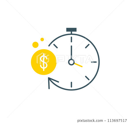Time is money concept. Investment return, capital and assets growth Time is money concept. Investment return, capital and assets growth 113697517