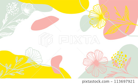Modern plant pattern design background texture Modern plant pattern design background texture 113697921