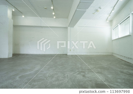 White room, inorganic room, window of inorganic room, empty room White room, inorganic room, window of inorganic room, empty room 113697998