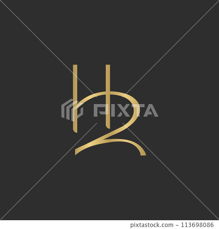 ZH or HZ logo and icon design ZH or HZ logo and icon design 113698086