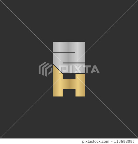 ZH or HZ logo and icon design ZH or HZ logo and icon design 113698095