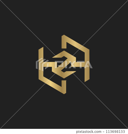 ZH or HZ logo and icon design ZH or HZ logo and icon design 113698133