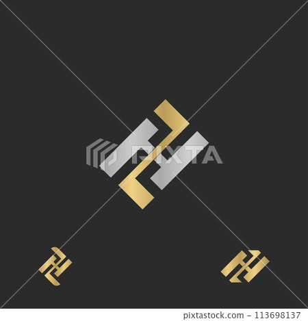 ZH or HZ logo and icon design ZH or HZ logo and icon design 113698137