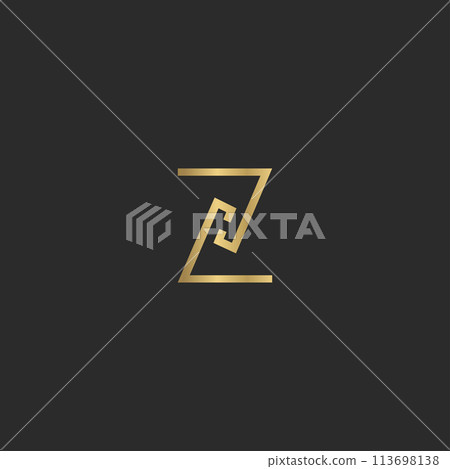 ZH or HZ logo and icon design ZH or HZ logo and icon design 113698138