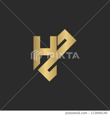 ZH or HZ logo and icon design ZH or HZ logo and icon design 113698140