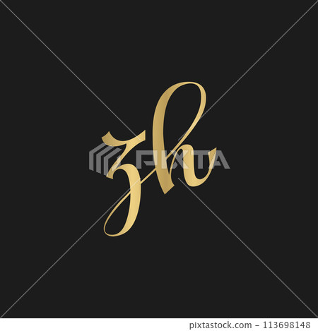 ZH or HZ logo and icon design ZH or HZ logo and icon design 113698148
