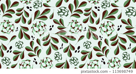 Organic illustration pattern background material Organic illustration pattern background material 113698749