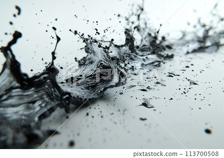 Splash colorful ink shot 113700508