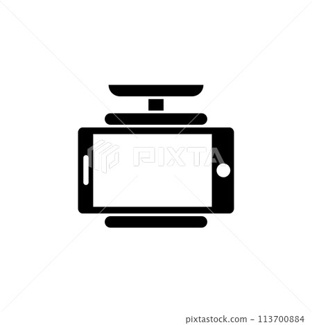 Smartphone Car Holder Flat Vector Icon Smartphone Car Holder Flat Vector Icon 113700884