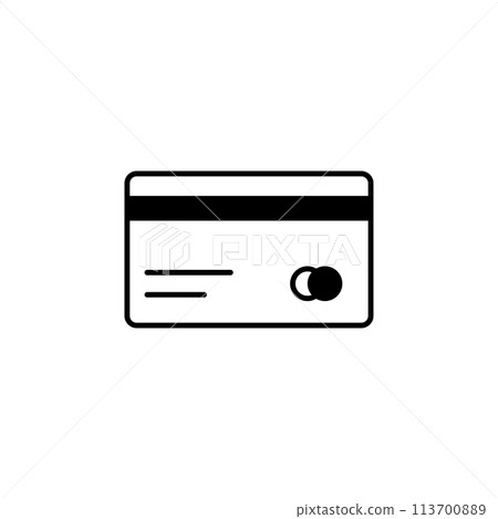 Payment Credit Card Flat Vector Icon 113700889
