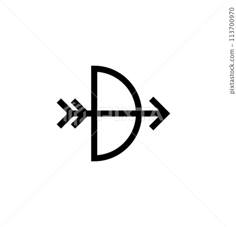 Archery Flat Vector Icon Archery Flat Vector Icon 113700970