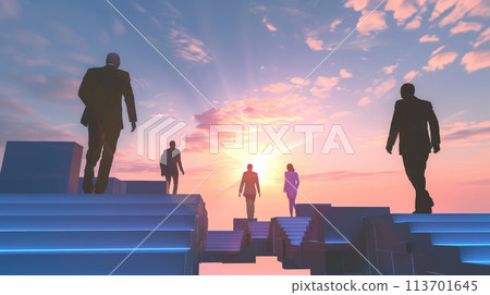 development, business, silhouette 113701645