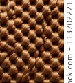 Detailed basketweave fabric texture showcasing warm brown hues, generated with AI. 113702221
