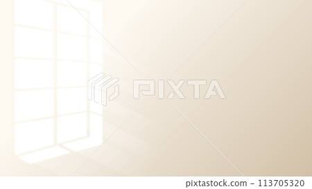 Bright window light vector background 113705320