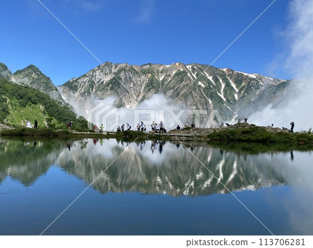 Happoike Pond and the Japanese Alps 113706281
