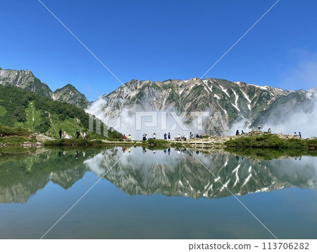 Happoike Pond and the Japanese Alps 113706282
