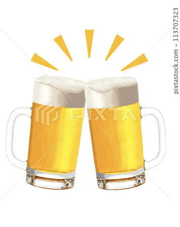 Beer mug (cheers) with highlighting Beer mug (cheers) with highlighting 113707323
