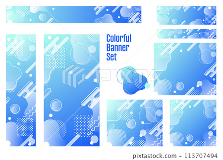 橫幅集_孟菲斯圖案 113707494