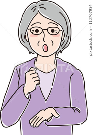 祖母的插圖_我看到_我看到_上半身 祖母的插圖_我看到_我看到_上半身 113707954