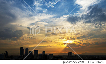 Sunset seen from the TV tower 113708626